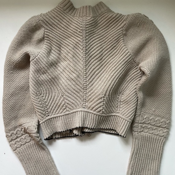 Lucky Brand Wool Military Style button and toggle Knit sweater - Picture 7 of 9